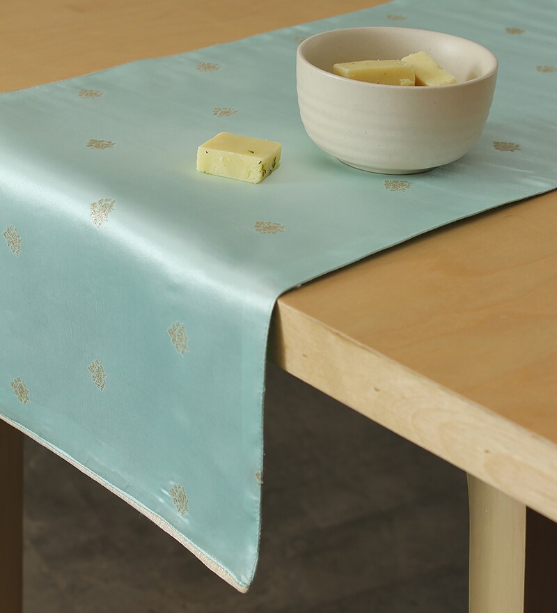 Buy Green 100 Cotton 1 Table Runner by House This Online Table