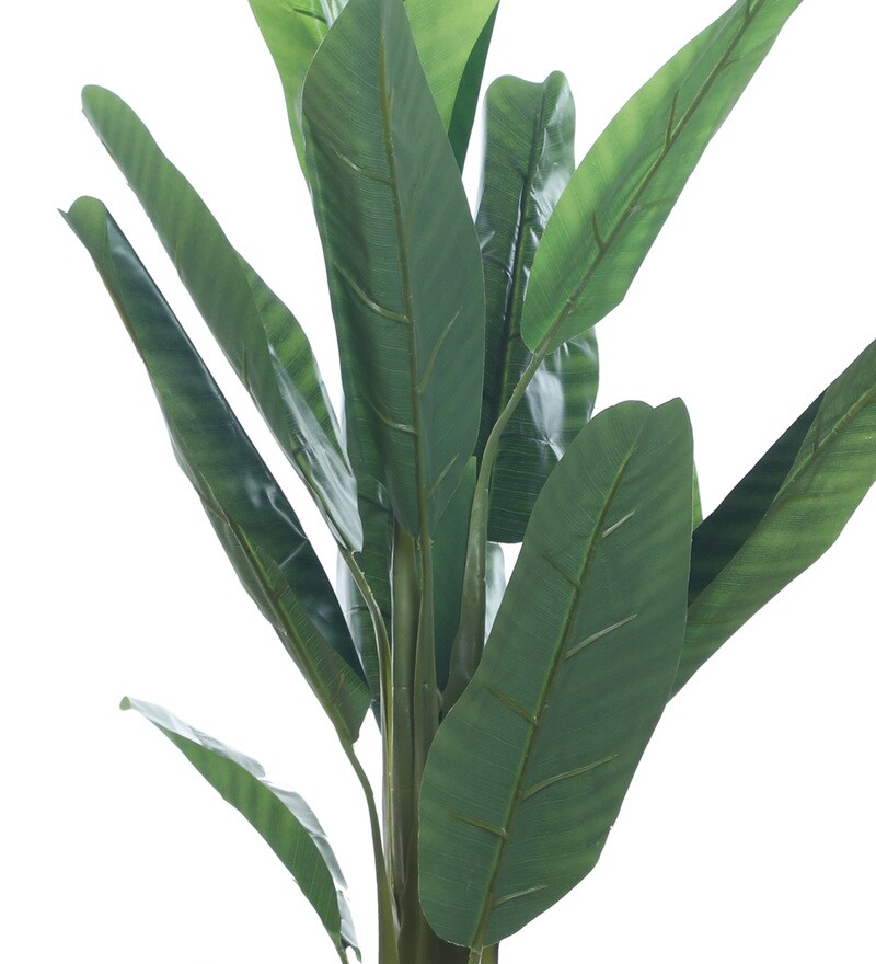 Buy Green Fabric Artificial Banana Plant without Pot by Fourwalls