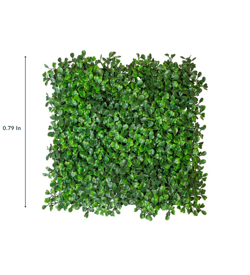 Buy Green Green Artificial Decorative PVC Eucalyptus Boxwood Wall Mat Set of 6 by Fourwalls