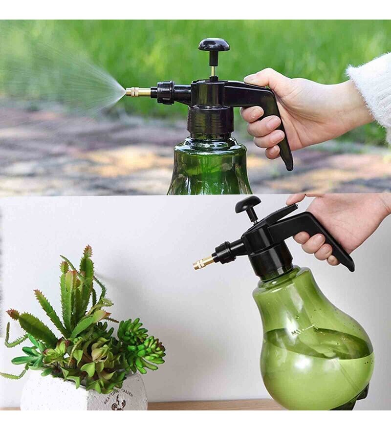 Buy Green Plastic 2 Ltrs Water Spray Bottle Gardening Tool By House of ...