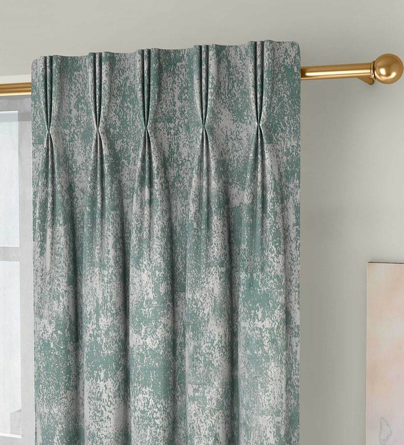 Buy Wine Polyester Contemporary Curtain Set With Brass Eyelets