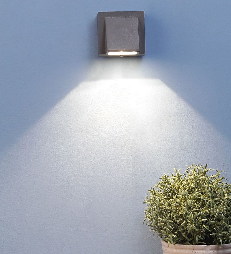 Buy Grey Metal Outdoor Wall Light By Eliante By Jainsons Lights Online