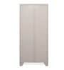 Grace 2 Door Metal Almirah with Mirror in Brown Colour
