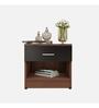 Grace Bed Side Table in Walnut & Wenge Colour