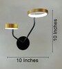 Grace Metal Novelty Wall Light (Black & Gold)