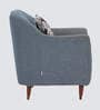 Grace Fabric 1 Seater Sofa in Blue Colour