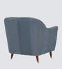 Grace Fabric 1 Seater Sofa in Blue Colour