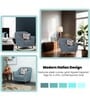 Grace Fabric 1 Seater Sofa in Blue Colour