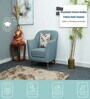 Grace Fabric 1 Seater Sofa in Blue Colour