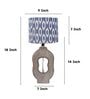 Grace Mangowood Table Lamp With Ikkat Print Satin Shade