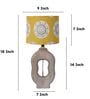 Grace Mangowood Table Lamp With Mandala Print Satin Shade