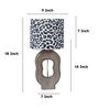 Grace Mangowood Table Lamp With Leopard Print Satin Shade