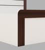 Grace Queen Size Bed in Mist White Finish with Box Storage
