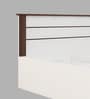 Grace Queen Size Bed in Mist White Finish with Box Storage