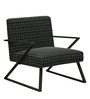 Grace Lounge Chair with Base in Grey Finish