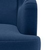 Grace Fabric Wing Chair in Blue Colour