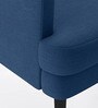 Grace Fabric Wing Chair in Blue Colour