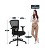 Gracia Mid Back Ergonomic Chair in Black Colour