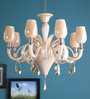Gracil Beige Glass Chandelier
