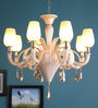 Gracil Beige Glass Chandelier