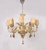 Gracil Beige Glass Chandelier