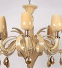 Gracil Beige Glass Chandelier
