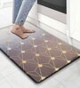 Gradation Geometric Microfibre 30x18 Inches Anti Skid Door Mat