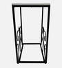 Gradeur Solid Wood End Table In Black & White Finish