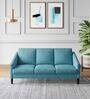 Godrej Interio Gradient Fabric 3 Seater Sofa In Ocean Colour