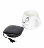 Graduation Cap 400ml White & Black Ceramic Coffee Mug with Lid