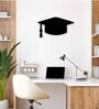 Graduation Cap Black Mild Steel Wall Art