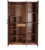 Grafton 3 Door Wardrobe in Natural Pine & Black Finish