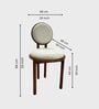 Graham Glass-Top 4 Seater Dining Table Set In Mango Wood Finish