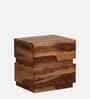 Granada Sheesham Wood Bedside Table in Scratch Resistant Rustic Teak Finish With Drawers