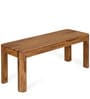 Granada Solid Wood 2 Seater Dining Bench in Natural Walnut Finish