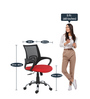 Grand Ergonomic Chair in Red & Black Colour Colour