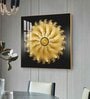 Grand Floral Glass Finish Square Wall Art