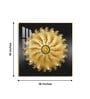 Grand Floral Glass Finish Square Wall Art