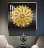 Grand Floral Glass Finish Square Wall Art