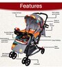 Grand Supreme 3 In 1 Baby Stroller With Rocker In Multi Colour