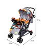 Grand Supreme 3 In 1 Baby Stroller With Rocker In Multi Colour