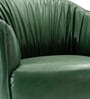 Grandiose Tufted Berg re Faux Leather Lounge Chair In Green Colour