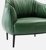 Grandiose Tufted Berg re Faux Leather Lounge Chair In Green Colour