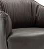 Grandiose Tufted Berg re Faux Leather Lounge Chair In Grey Colour