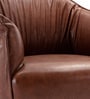 Grandiose Tufted Berg re Faux Leather Lounge Chair In Tan Colour