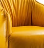 Grandiose Tufted Berg re Faux Leather Lounge Chair In Yellow Colour