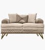GrandLuxe Fabric Two Seater Sofa in Beige Colour