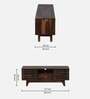 Grane Sheesham Wood Tv Unit In Scratch Resistant Provincial Teak Finish