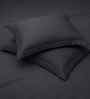 Granite Gray Solid 300 TC Pure Cotton King Fitted Bedsheet with 2 Pillow Covers