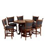 Grant Solid Wood 6 Seater Dining Set in Brown Colour
